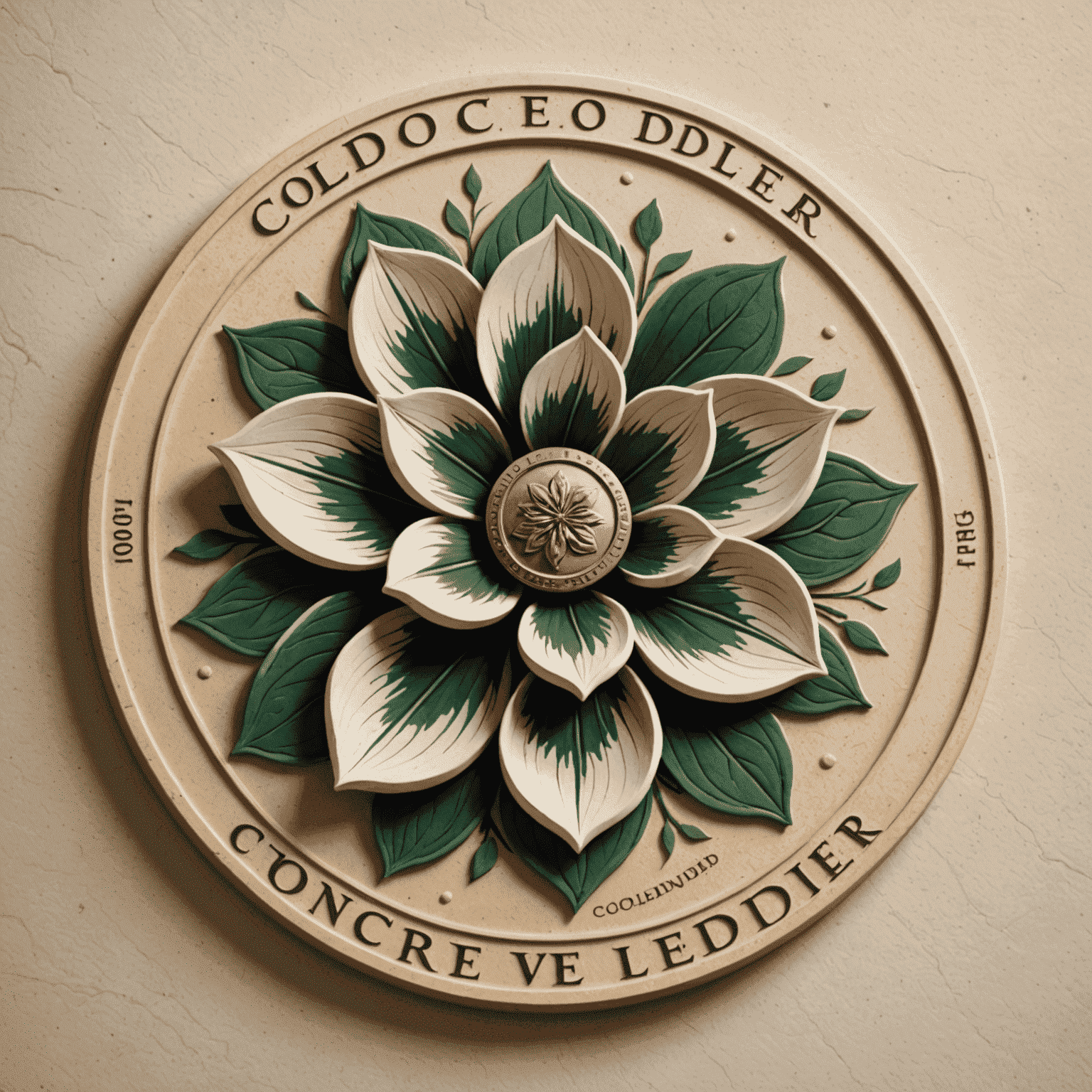 Colncreddler logo featuring a stylized flower and coin design
